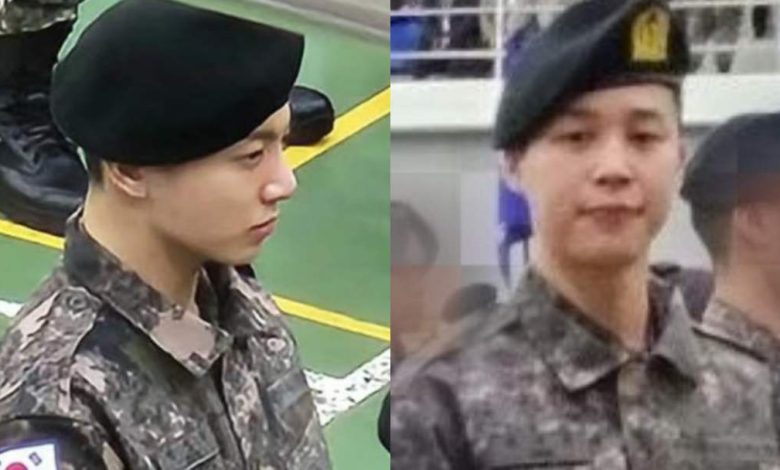 [آراء الكوريين] إطلالة جيمين و جونغكوك بالزي العسكري بالجيش - آراكيبوب