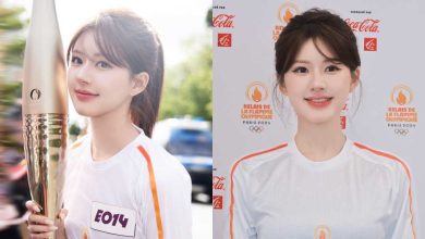 الممثلة تشاو لوسي تحمل المشعل الأولمبي في باريس - آراكيبوب